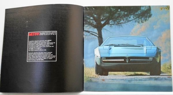 MASERATI MERAK sales catalog 