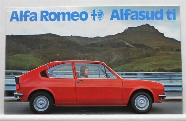 ALFA ROMEO alfasud sprint sales catalog 