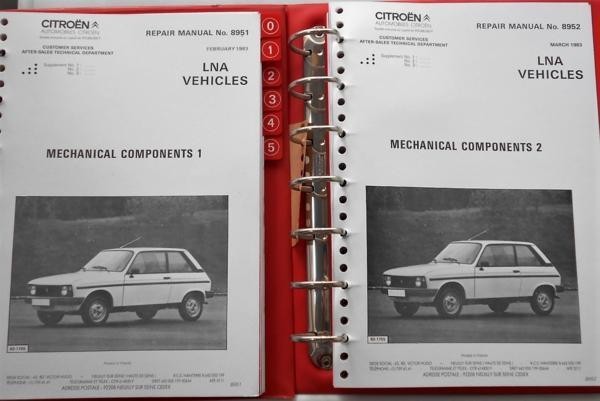 CITROEN LNA \'83- VOL.1-2 Work shop manual 