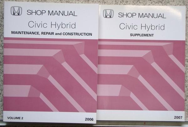 2006 Civic Hybrid FD3 SHOP MANUAL 英語版 Volume.2+ 追補版。_画像1