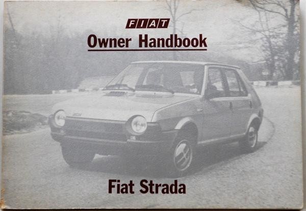 Fiat Strada OWNER HANDBOOK 英語版