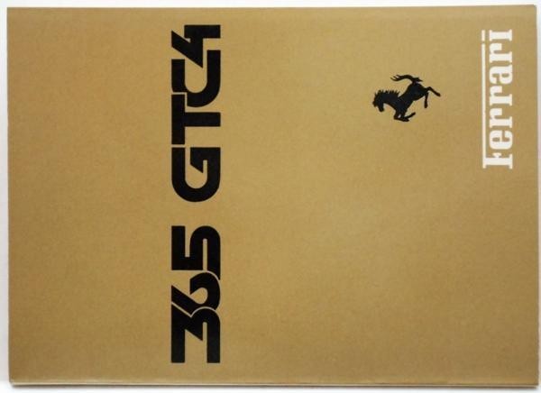 FERRARI 365GTC4 OWNERS MANUAL English version 