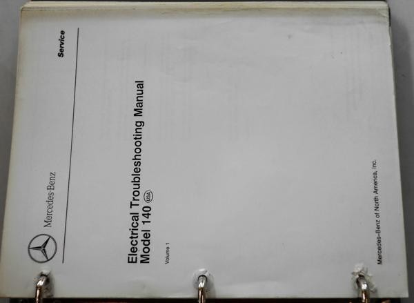 メルセデス・ベンツ M/BENZ Model 140 Electrical Troubleshooting Manual Vol.1-2