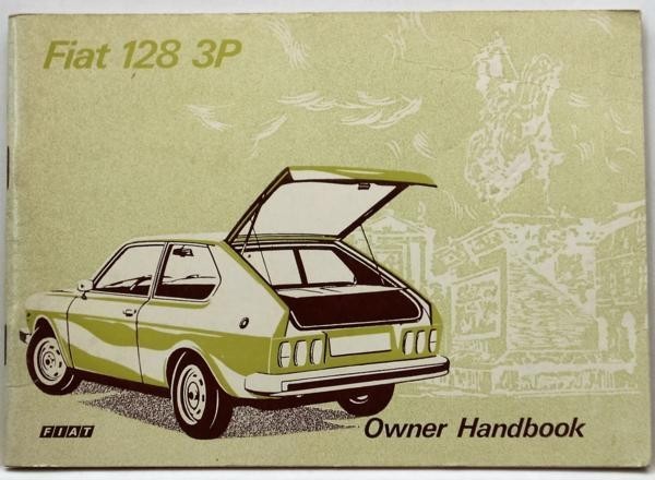 Fiat 128 3P OWNER HANDBOOK English version 