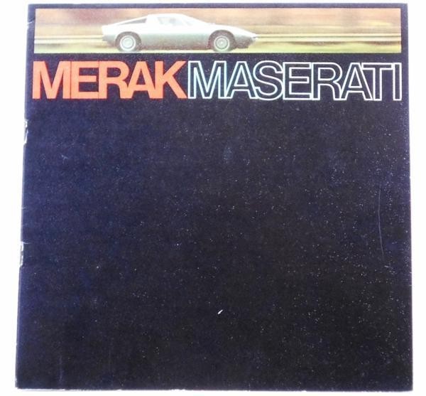 MASERATI MERAK sales catalog 