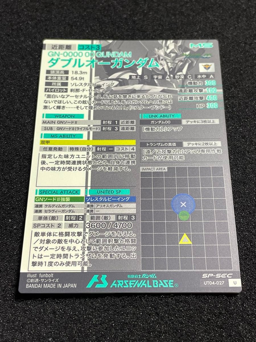 状態A】00 GUNDAM SP-SEC ダブルオーガンダム スペシャル 状態A】00 GUNDAM SP-SEC ダブルオーガンダム スペシャル