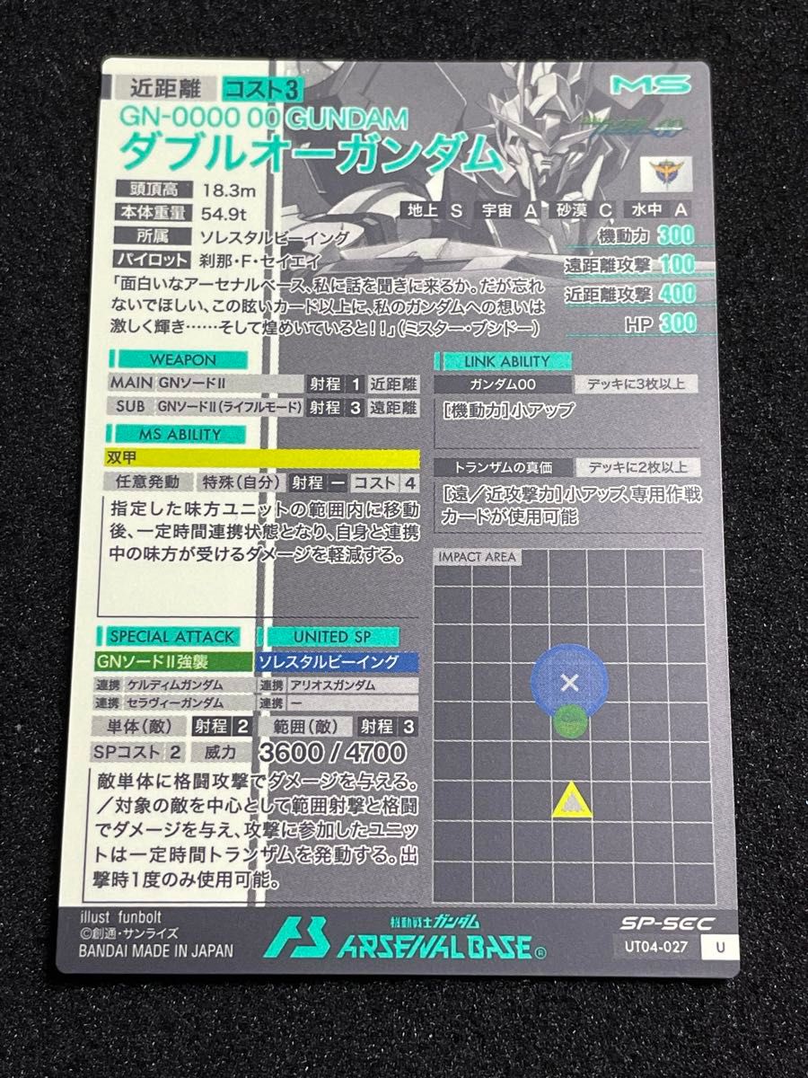 状態A】00 GUNDAM SP-SEC ダブルオーガンダム スペシャル 状態A】00 GUNDAM SP-SEC ダブルオーガンダム スペシャル