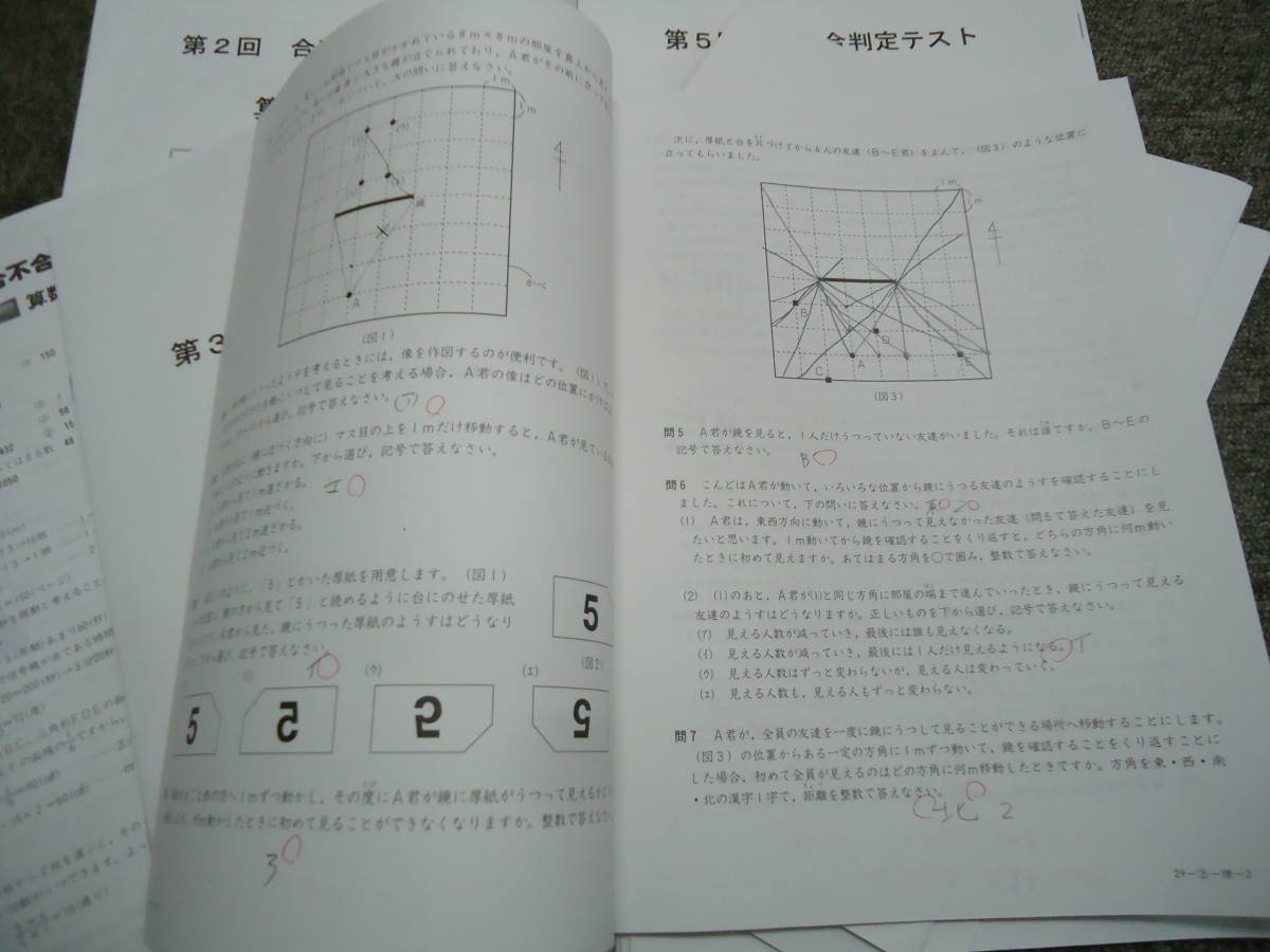 ☆四谷大塚　2017年（平成２９年）　合不合判定テスト　第1回～第6回　6回分　2017年_画像6