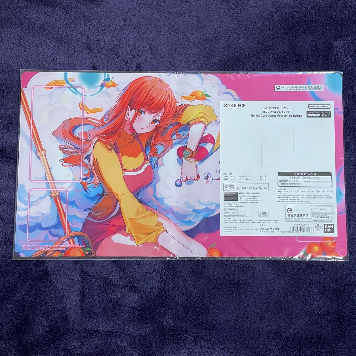 ワンピースカード バンダイフェス ナミ プレイマット ゼウス ワンピースカード バンダイフェス ナミ プレイマット ゼウス