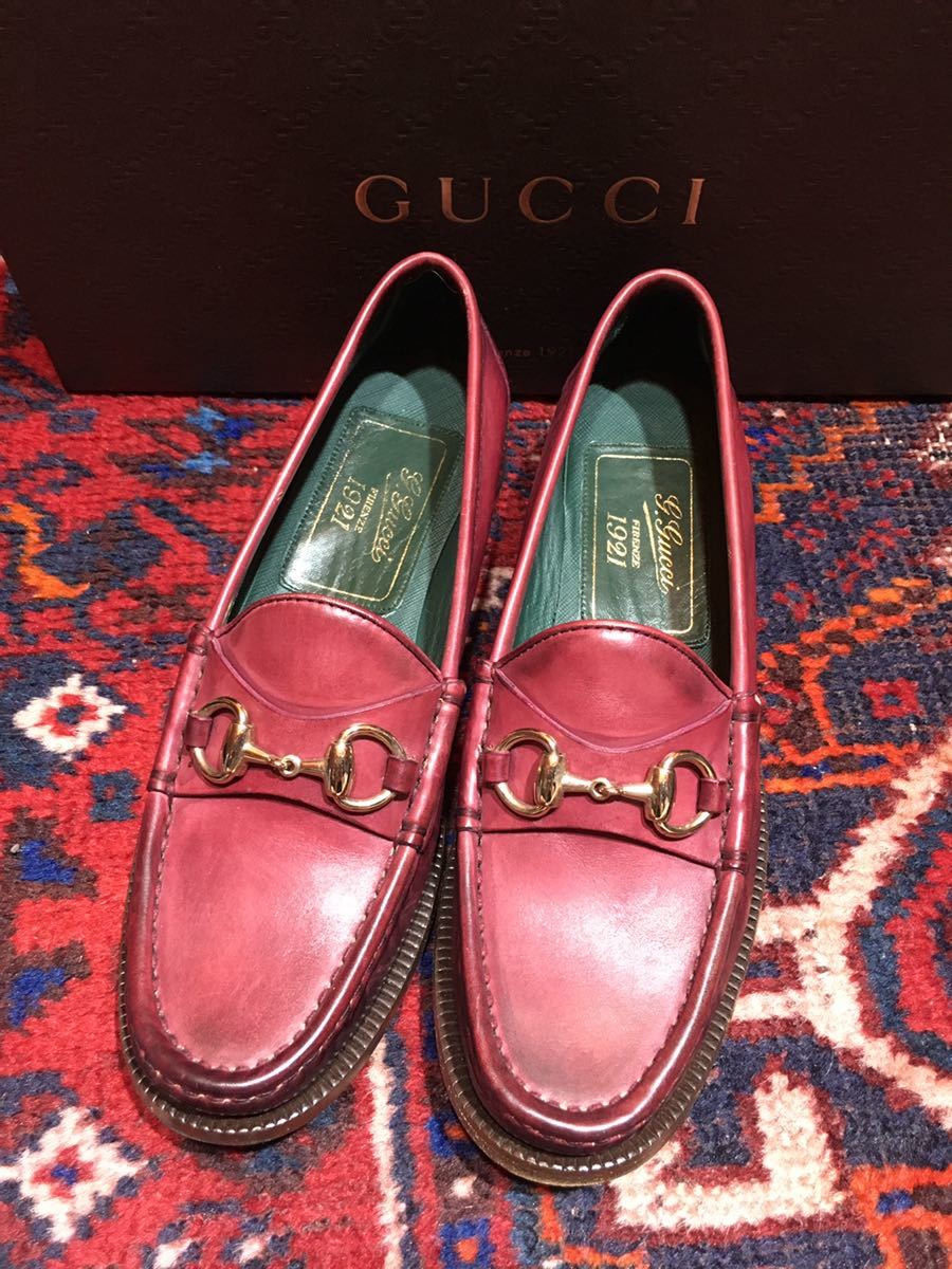 GUCCI LEATHER HORSE BIT LOAFER MADE IN ITALY/グッチレザーホースビットローファー