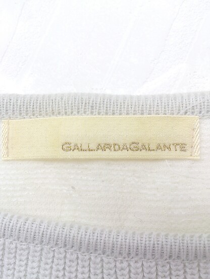 ◇ GALLARDAGALANTE ガリャルダガランテ コットン 長袖 ニット セーター F グレー ホワイト * 1002797488381_画像3