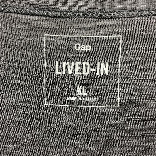 GAP Gap XL мужской несколько тонкий футболка одноцветный V шея cut and sewn короткий рукав Short рукав большой размер хлопок 100% Heather серый . серый 