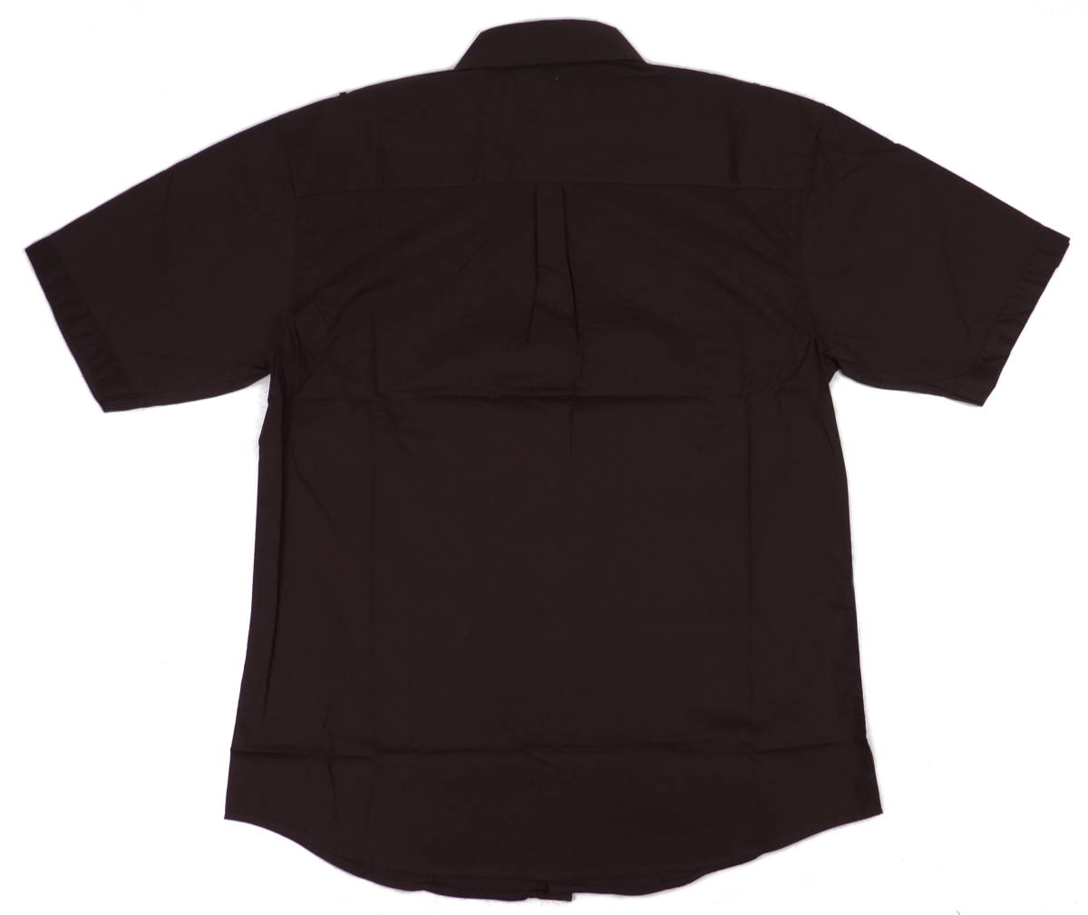 KNOCK OUT ノックアウト プレーンタイプ 半袖ボタンシャツ（ブラウン）(XL) [並行輸入品]