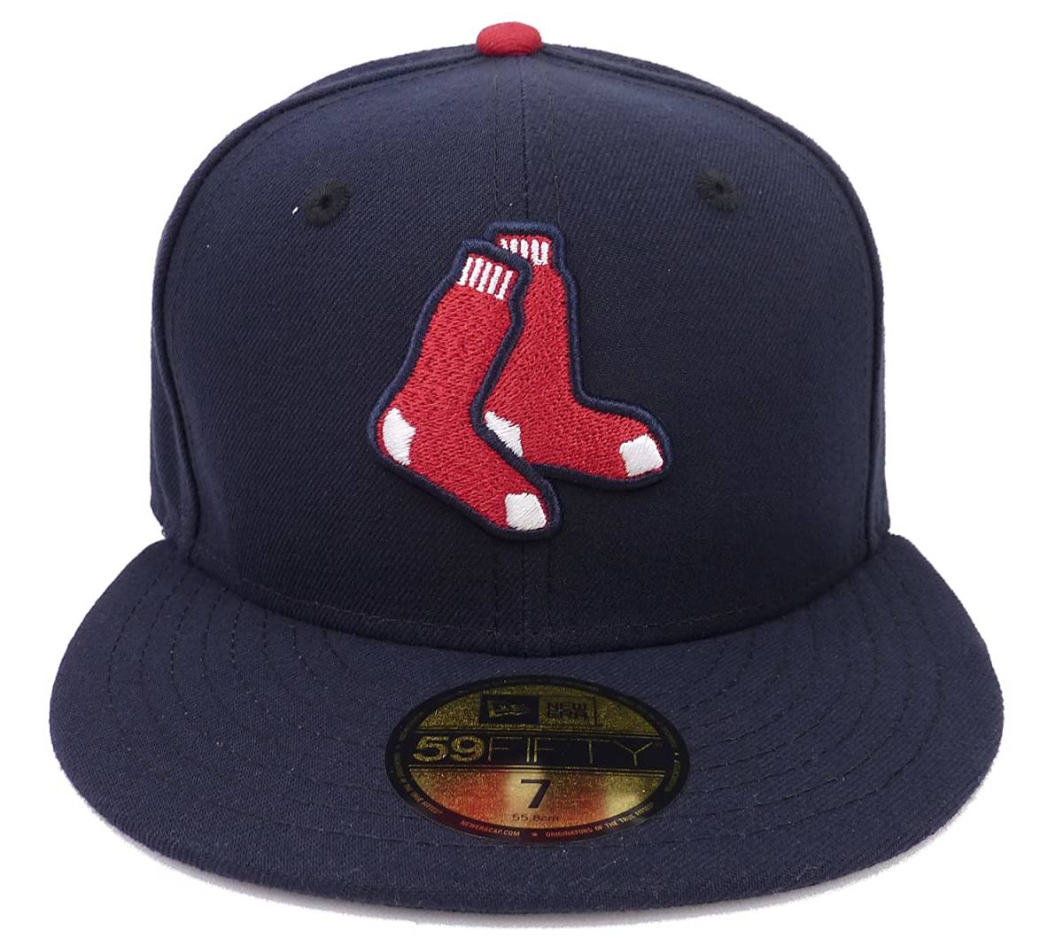 New Era ニューエラ MLB Boston Red Sox ボストン レッドソックス ソックスロゴ ベースボールキャップ (7 1/8 56.8cm)【並行輸入品】_画像2