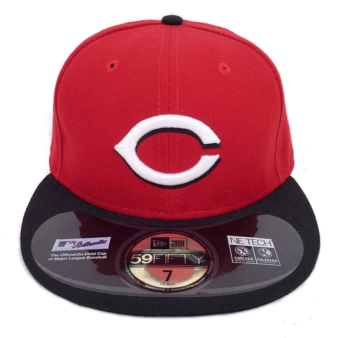 New Era ニューエラ MLB シンシナティ レッズ ベースボールキャップ（レッド/ブラックバイザー）(7 1/4 57.7cm) [並行輸入品]