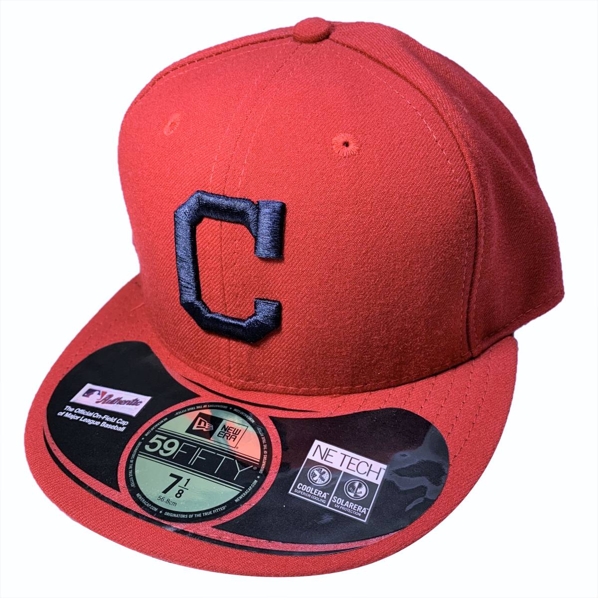 New Era ニューエラ MLB Cleveland Indians クリーブランド インディアンズ ベースボールキャップ（レッド）(7 1/8 56.8cm)【並行輸入品】