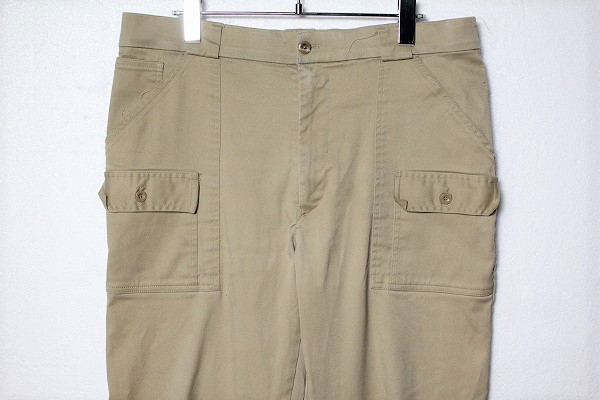 贅沢屋の USA LLビーンxSPORTIF LLBEAN 80's ストレッチ オールド 旧タグ 80年代 別注品 カーキ系 (36) ブッシュパンツ 男性用 贅沢屋の USA LLビーンxSPORTIF LLBEAN 80's ストレッチ オールド 旧タグ 80年代 別注品 カーキ系 (36) ブッシュパンツ 男性用
