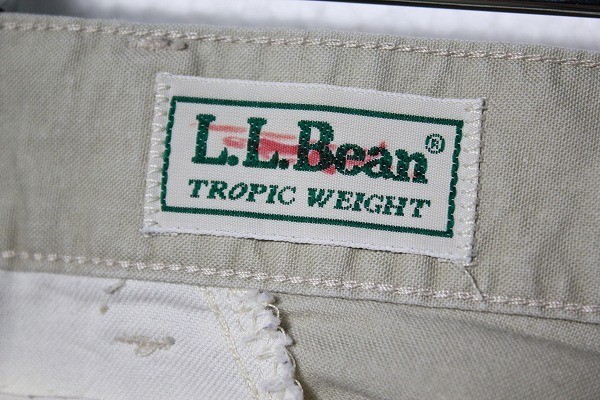 おすすめ 90's LLビーン 茶系 コットンパンツ ポプリン 2タック L.L.BEAN 男性用