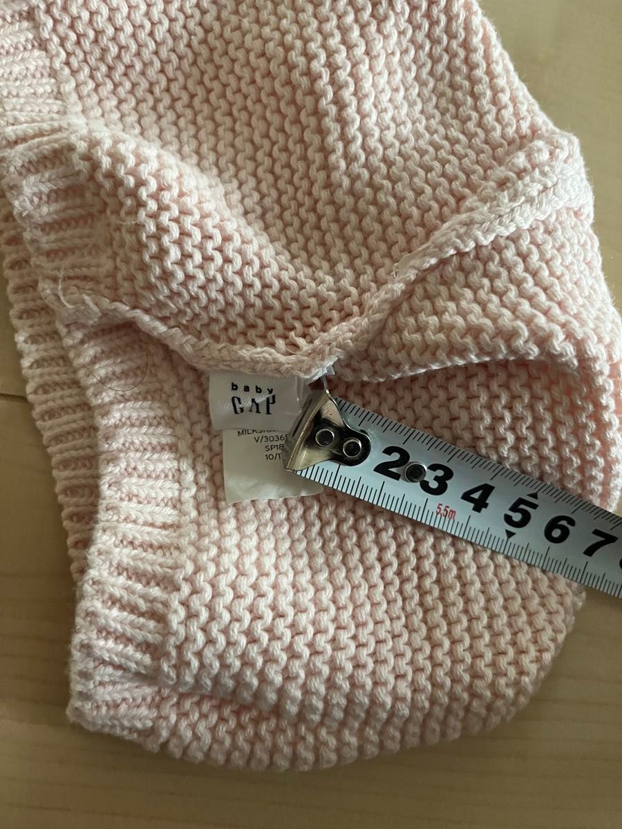 baby GAP ピンク　耳付きニット帽 