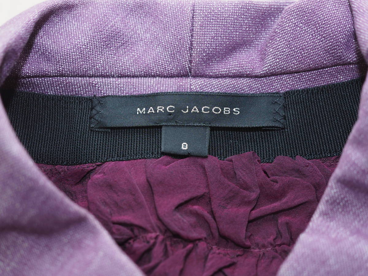 美品 MARC JACOBS ファーストライン マークジェイコブス レディース 08SSデニムポンチョジャケット0紫 USA製_画像3