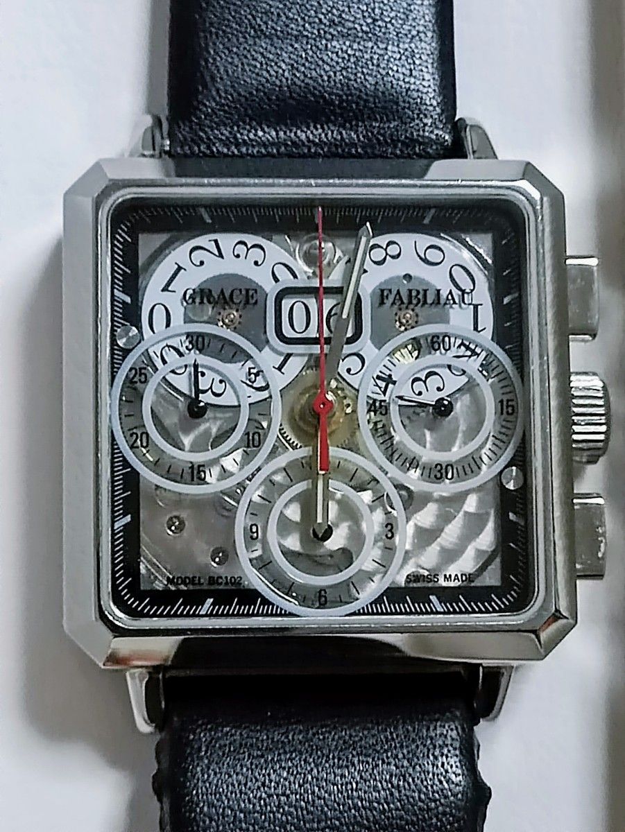 希少】【稼動品】GRACE FABLIAU BC102 自動巻クロノグラフ 希少】【稼動品】GRACE FABLIAU BC102 自動巻クロノグラフ