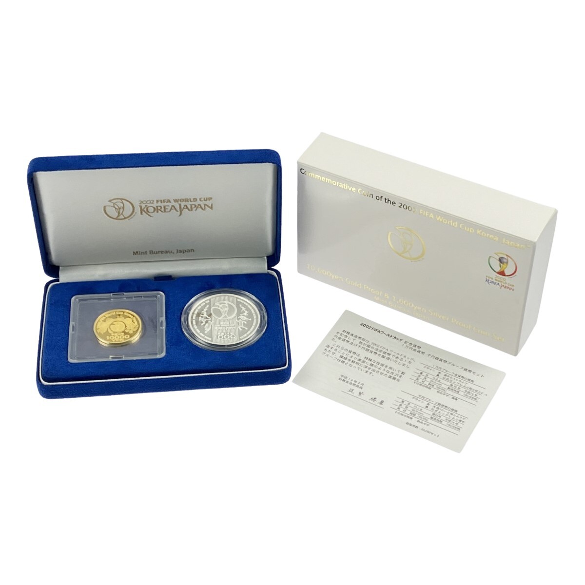 ▽▽ 2002 FIFAワールドカップ記念貨幣 1万円金貨幣・千円銀貨幣 ▽▽ 2002 FIFAワールドカップ記念貨幣 1万円金貨幣・千円銀貨幣