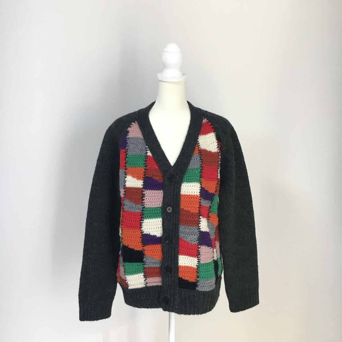 美品 MARNI マルニ パッチワーク ニット カーディガン 送料無料 美品 MARNI マルニ パッチワーク ニット カーディガン 送料無料