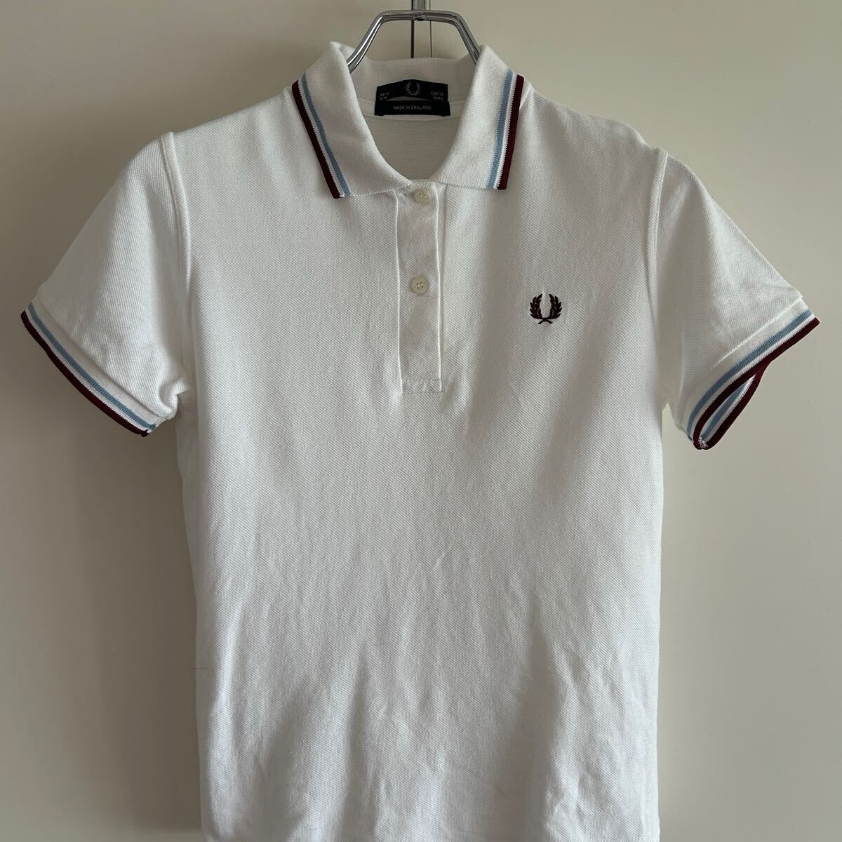 FRED PERRY フレッドペリー ENGLAND製 半袖ポロシャツ 38 鹿の子 FRED PERRY フレッドペリー ENGLAND製 半袖ポロシャツ 38 鹿の子