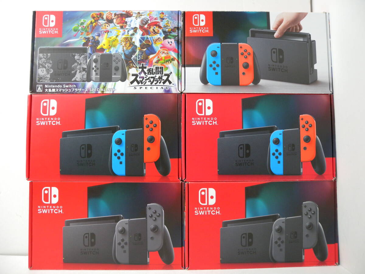25□120/ ニンテンドースイッチ switch 旧型モデル2台、新型4台 25□120/ ニンテンドースイッチ switch 旧型モデル2台、新型4台