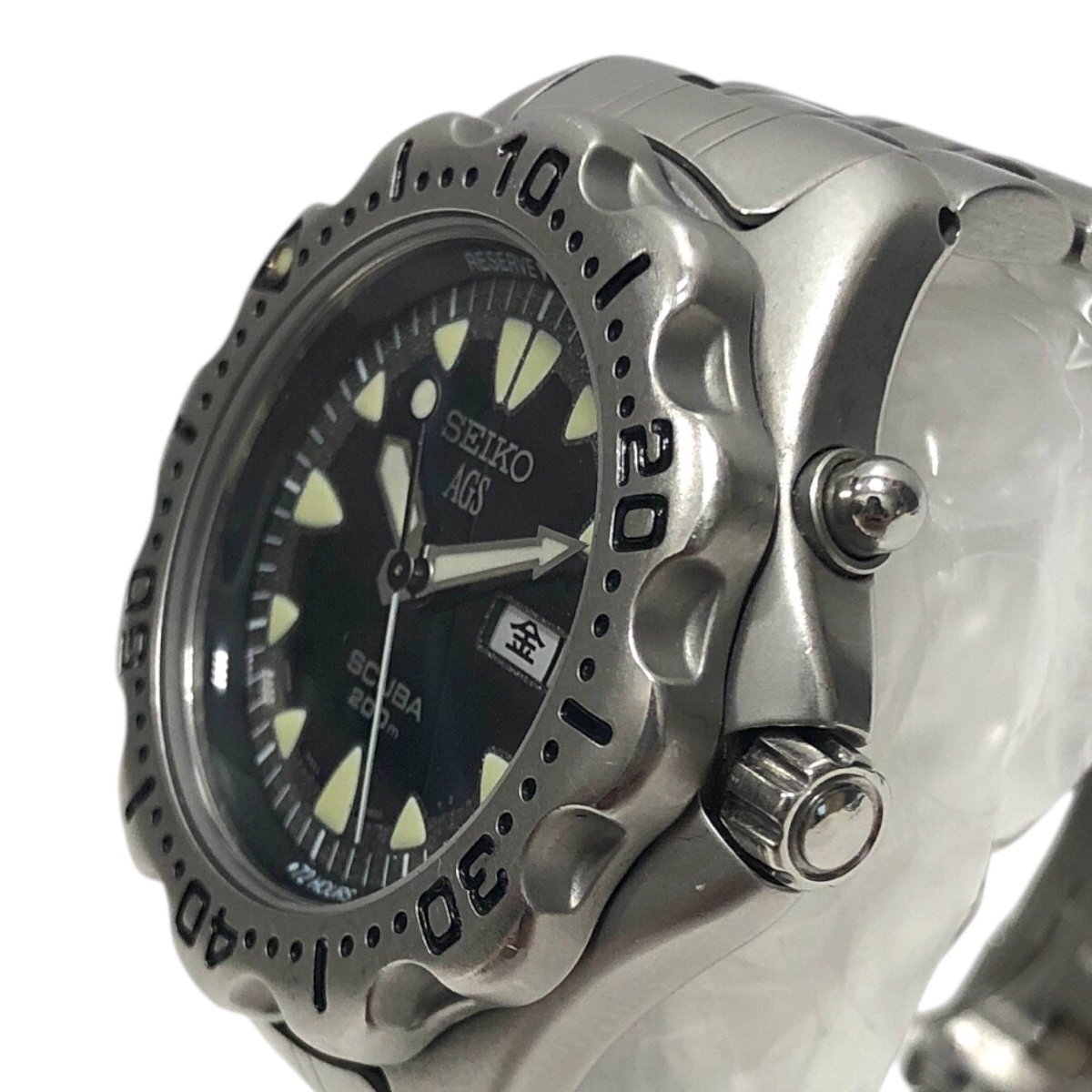 ▽1円～ SEIKO セイコー AGS SCUBA 200m スキューバ 5M23-6B40