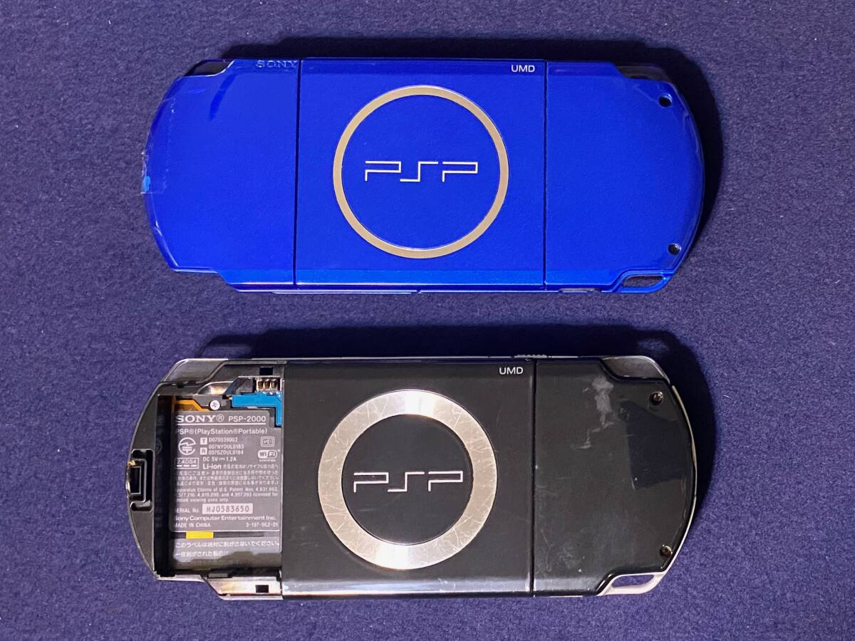 1円〜 SONY ソニー PSP 2台セット PSP-2000 / 3000 動作確認 1円〜 SONY ソニー PSP 2台セット PSP-2000 / 3000 動作確認
