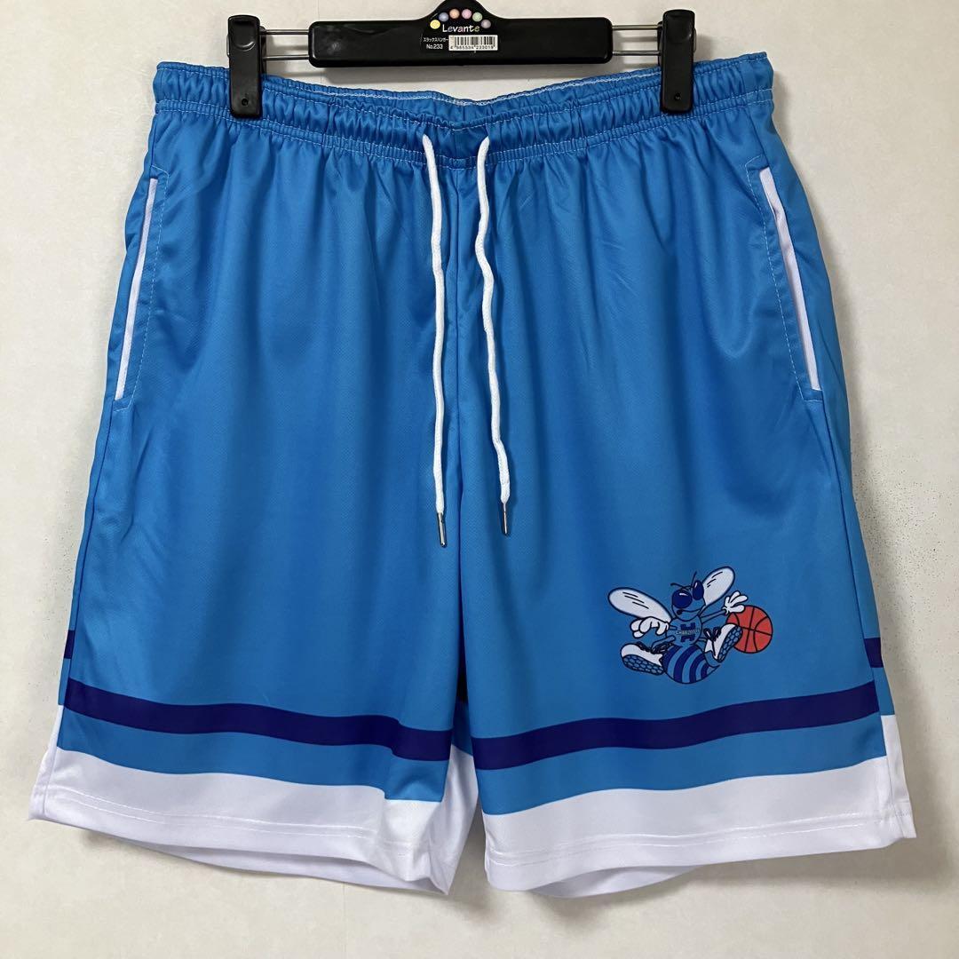 ★未使用品 NBA シャーロット?ホーネッツ HORNETS バスケットボール バスパン ショーツ ユニフォーム バスケ ジャージ ハーフパンツ L