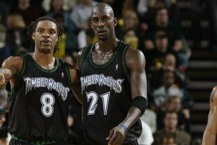 ★未使用品 NBA GARNETT ＃21 ケビン?ガーネット WOLVES ティンバー?ウルブス ユニフォーム シャツ バスケ ジャージ ジョーダン