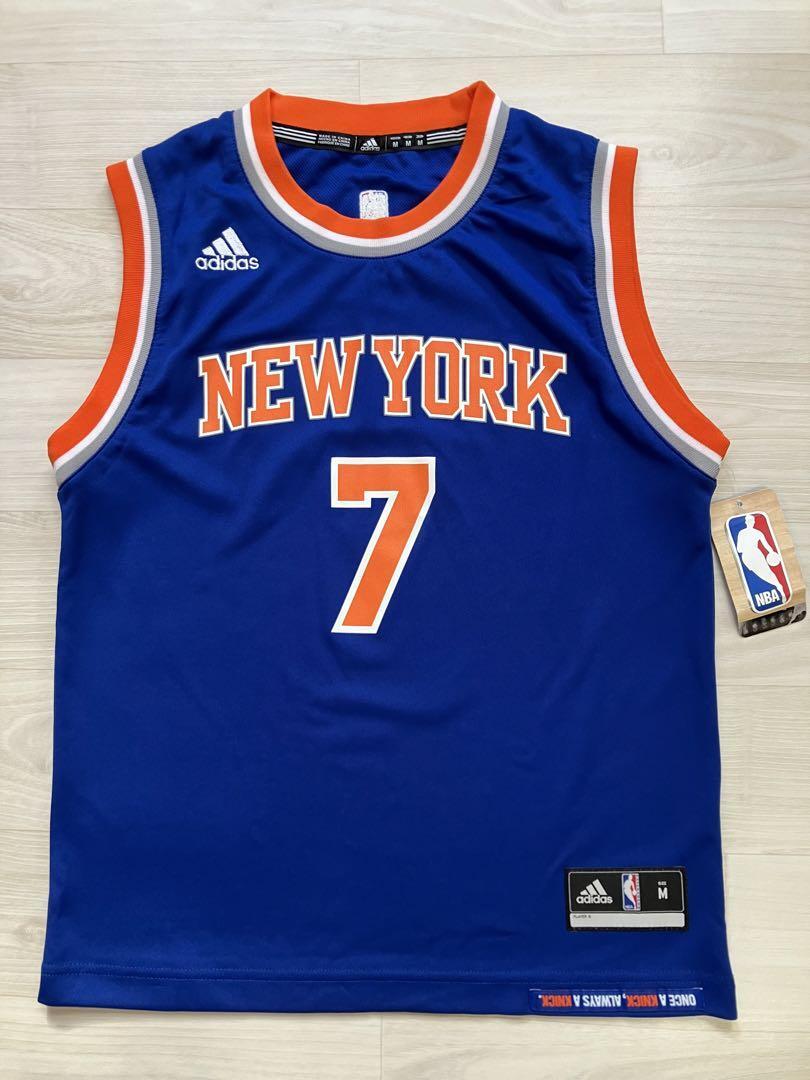 【未使用品】 NBA カーメロ?アンソニー KNICKS ニューヨーク?ニックス ★adidas ユース　ジュニア　ユニフォーム ジャージ バスケ シャツ