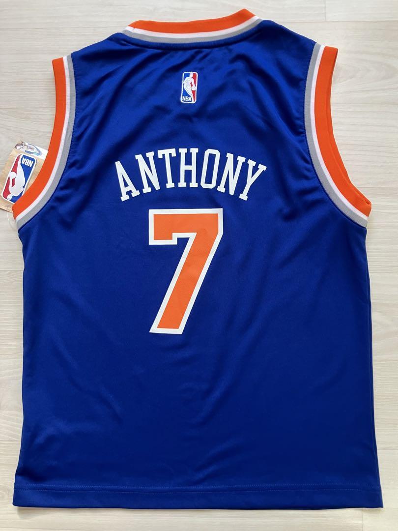【未使用品】 NBA カーメロ?アンソニー KNICKS ニューヨーク?ニックス ★adidas ユース　ジュニア　ユニフォーム ジャージ バスケ シャツ