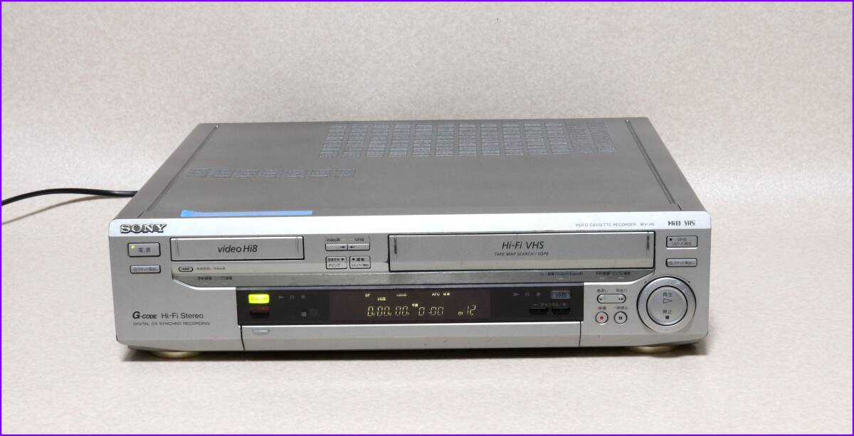 SONY Hi8/VHS Wデッキ 【 WV-H6 】 CD版説保証付完動品(8ミリ SONY Hi8/VHS Wデッキ 【 WV-H6 】 CD版説保証付完動品(8ミリ