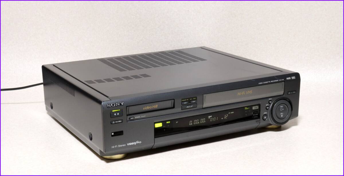 SONY Hi8/VHS Wデッキ 【 WV-H4 】 CD版説保証付完動品(8ミリ SONY Hi8/VHS Wデッキ 【 WV-H4 】 CD版説保証付完動品(8ミリ