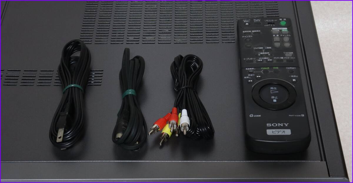 SONY Hi8/S-VHS Wデッキ 【 WV-ST1 】 専用リモコンCD版説保証付 SONY Hi8/S-VHS Wデッキ 【 WV-ST1 】 専用リモコンCD版説保証付