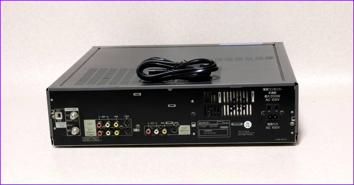 SONY Hi8/S-VHS Wデッキ 【 WV-ST1 】 CD版説保証付完動美品(8 SONY Hi8/S-VHS Wデッキ 【 WV-ST1 】 CD版説保証付完動美品(8