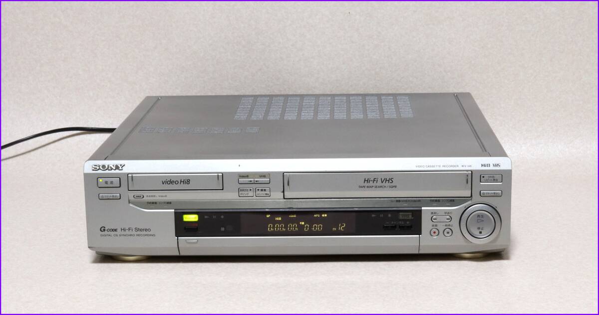 SONY Hi8/VHS Wデッキ 【 WV-H6 】 CD版説保証付完動品(8ミリ SONY Hi8/VHS Wデッキ 【 WV-H6 】 CD版説保証付完動品(8ミリ