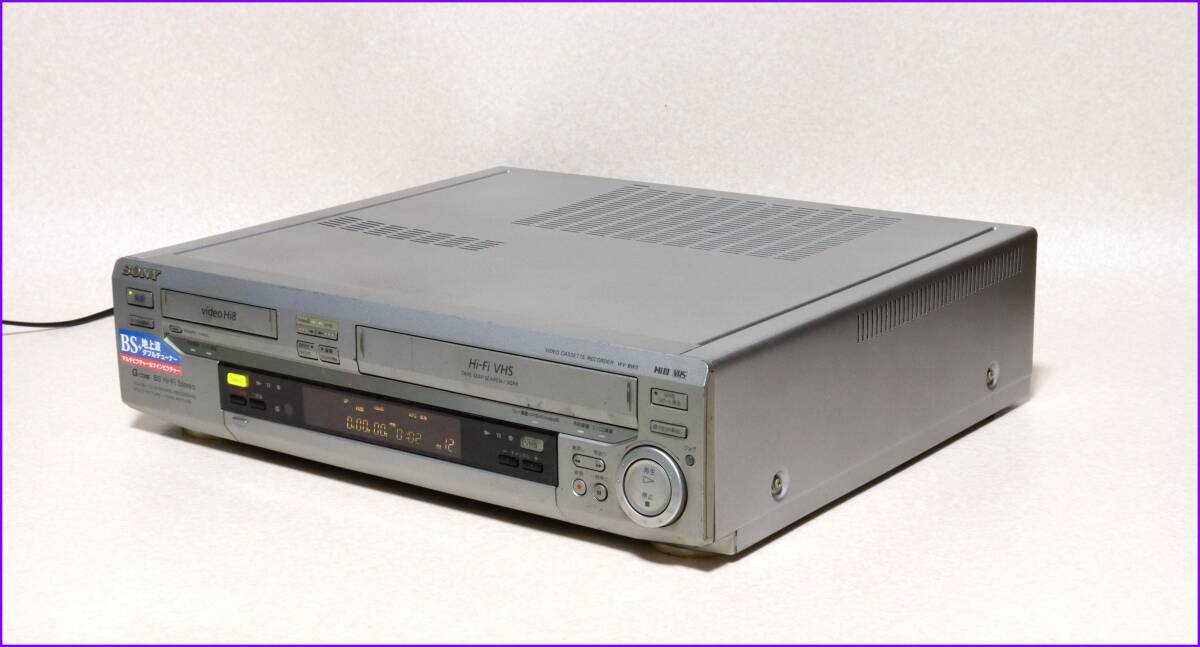 SONY Hi8/VHS Wデッキ 【 WV-BW3 】 CD版説保証付完動品(8ミリ SONY Hi8/VHS Wデッキ 【 WV-BW3 】 CD版説保証付完動品(8ミリ