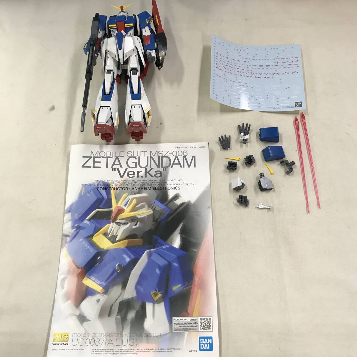 oh208 送料無料!MG 1/100 ゼータガンダム Ver.Ka 組立済み 完成 oh208 送料無料!MG 1/100 ゼータガンダム Ver.Ka 組立済み 完成