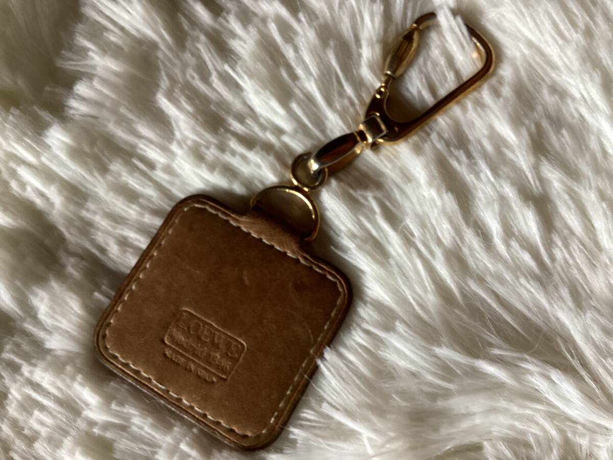 LOEWE ロエベ アナグラム 本革 キーリング レザー キーホルダー LOEWE ロエベ アナグラム 本革 キーリング レザー キーホルダー
