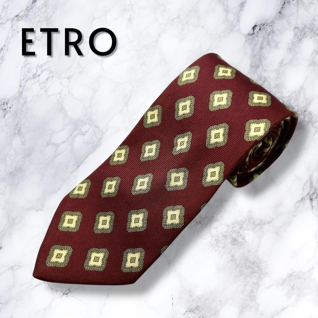 GW限定セール 5/6まで ETRO エトロ ネクタイ 小紋柄 シルク GW限定セール 5/6まで ETRO エトロ ネクタイ 小紋柄 シルク