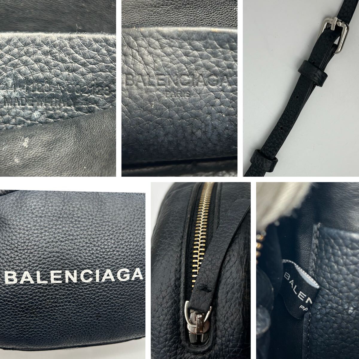 美品】BALENCIAGA バレンシアガ エブリデイ カメラバッグ ロゴ 美品】BALENCIAGA バレンシアガ エブリデイ カメラバッグ ロゴ