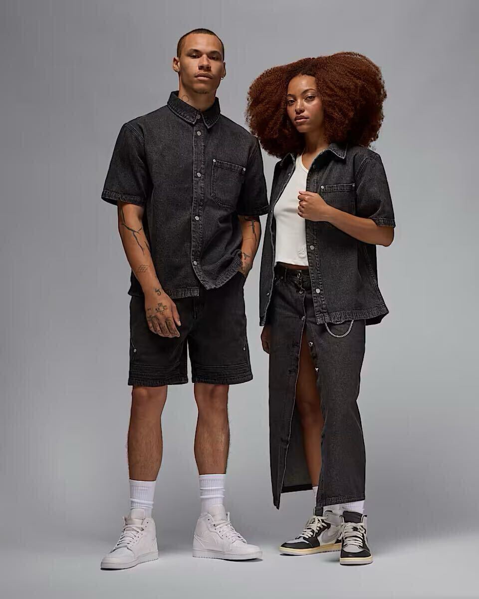 NIKE JORDAN 半袖デニムシャツ 黒 US L｜Yahoo!フリマ（旧PayPay