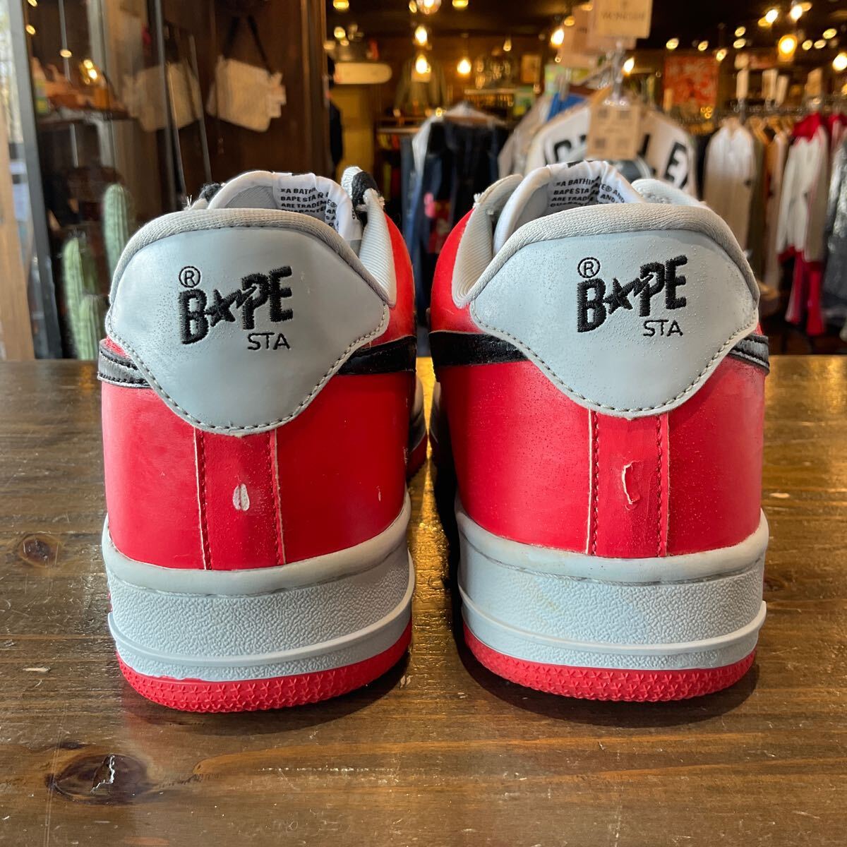 観賞用 BAPE STA ベイプスタ ローカットスニーカー グレー 観賞用 BAPE STA ベイプスタ ローカットスニーカー グレー
