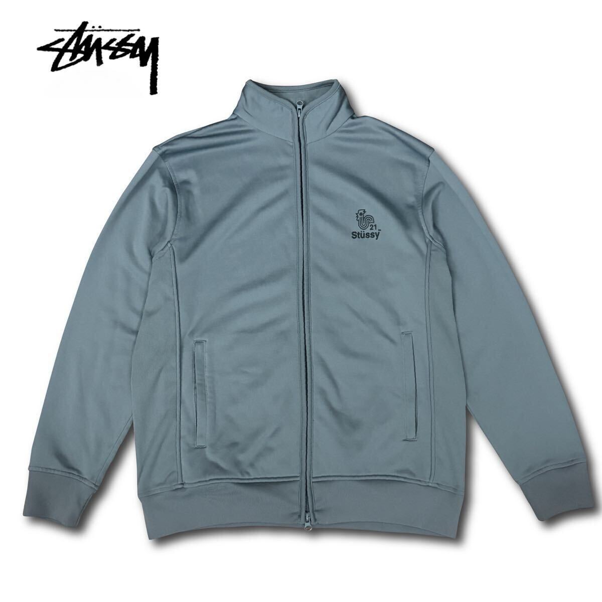 90s】Stussy Track Jacket ステューシー スウェット グレー 90s】Stussy Track Jacket ステューシー スウェット グレー