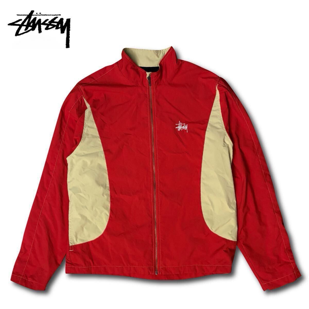 現行】Stussy Panel Track Jacket L ステューシー ナイロン 現行】Stussy Panel Track Jacket L ステューシー ナイロン