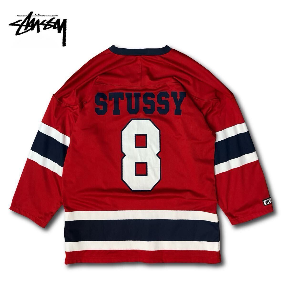 激レア】Stussy Hockey Jersey ステューシー ホッケー ジャージ 激レア】Stussy Hockey Jersey ステューシー ホッケー ジャージ
